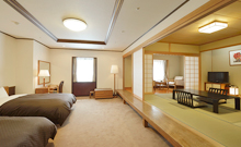Japanese and western-style rooms