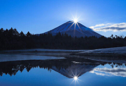 ダイヤモンド富士(竜神池)